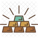 Gold Ingots Stock Market Icon