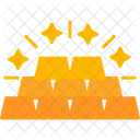 Gold Ingots Bar Business Icon