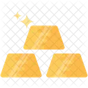 Gold Ingots Bars Icon