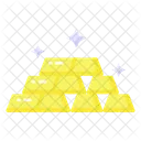 Gold Ingots Bars Icon