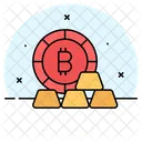 Gold Ingots Bars Icon
