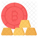 Gold Ingots Bars Icon