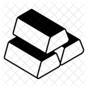 Gold Ingots Bars Icon