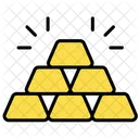 Gold Ingots Gold Bricks Gold Icon