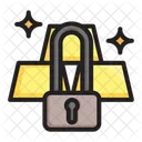 Gold lock  Icon