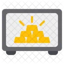 Gold Locker Gold Safe Box Icon