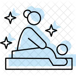 Gold massager  Icon