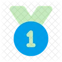 Gold Medal First Badge Icon