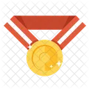 Gold Medal Achievement Award Icon