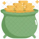 Pot Gold Saint Patricks Day Icon