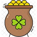 Gold Pot St Patricks Day Gold Icon