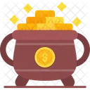 Gold Pot Cash Fortune Icon