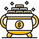 Gold Pot Cash Fortune Icon