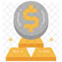 Gold Price Coin Value Icon