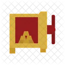 Gold Safe Box Security Vault Icon