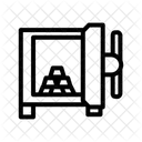 Gold Safe Box Security Vault Icon