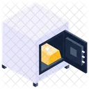 Gold Locker Gold Box Gold Deposit Icon
