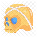 Gold Skull Skull Cranium Icon
