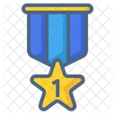Gold Star Medal  Icon