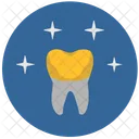 Gold Dental Crown Icon