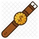 Dollar Gold Time Gold Icon
