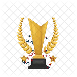 Gold trophy  Icon