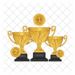 Gold trophy  Icon