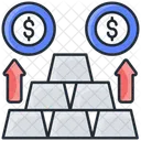 Gold Value Gold Gold Bars Icon
