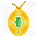 Goldanhanger Goldmedaillon Damenhalskette Symbol