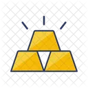 Goldbarren Goldziegel Goldbarren Symbol