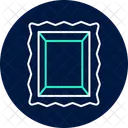 Golden Art Frame Neon Glow Icon