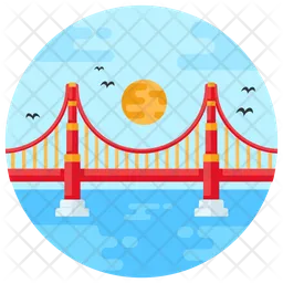 Golden Bridge  Icon