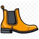 Golden Chelsea Boots Shoes  Icon