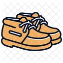 Golden Chukka Moccasin Boots Shoes  Icon