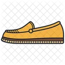 Golden Espadrille Shoes  Shoes  Icon