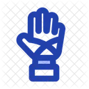 Golden football gloves  Icon