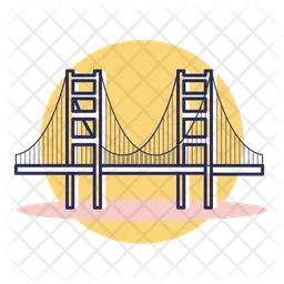 Golden gate  Icon