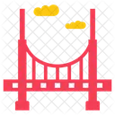 American Golden Bridge Golden Gate Overpass Icon