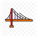 Golden Gate Bridge San Francisco Usa Icon