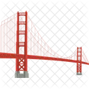 Golden Gate Brigade Icon Usa Icône