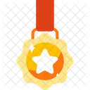 Top Golden Medal Icon