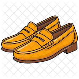 Golden Penny Loafer Moccasin Shoes  Icon