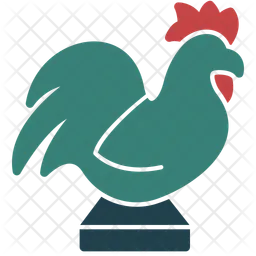 Golden rooster  Icon