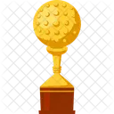 Golden Trophy Award Icon