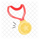 Gold Medaille Auszeichnung Symbol