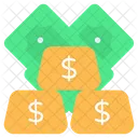 Dollarbarren Goldbarren Goldreserven Symbol