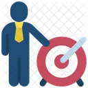 Metas Personas Stickman Icono
