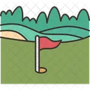 Golf Course Green Icon