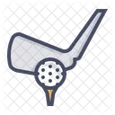 Golf Bat Ball Icon