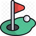 Golf Golf Ball Flag Icon